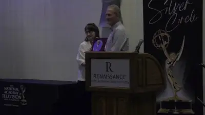 7Skyforce photojournalist Ralph Rayburn accepts Silver Circle Award honoring 47-year career