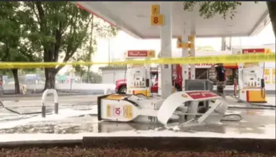 Gas pump erupts in flames at Fort Lauderdale gas station
