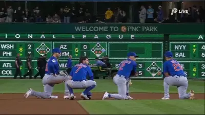 The 20-year-old man who fell to warning track at a Pirates game takes his first steps since accident