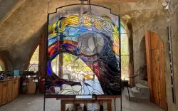 Relics from historic Hubbell Triton restaurant on display at Ilan-Lael Art Center
