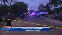Large police presence in Fort Lauderdale