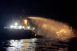 Drones strike ship carrying aid to Gaza, organizers say