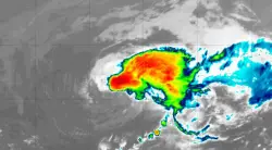 Tropical Storm Alvin forms in the Pacific Ocean off the coast of western Mexico
