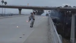 Pedestrian attempting to cross northbound I-805 struck, killed